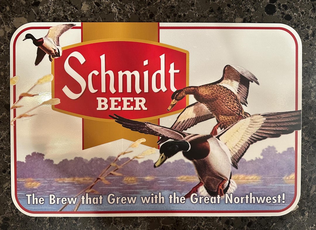 Schmidt Beer Wildlife Series Ducks sign