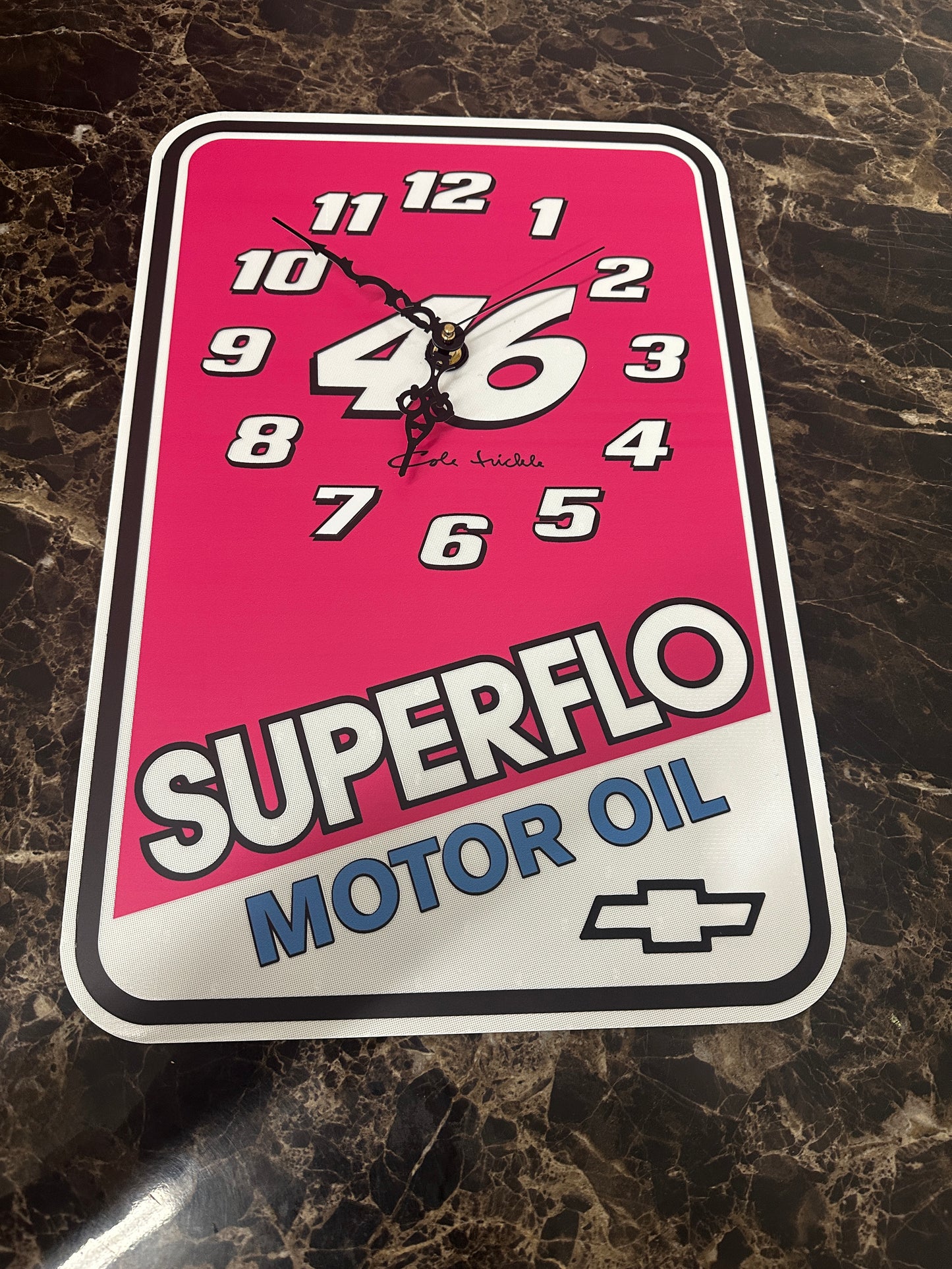 SuperFlo Motor Oil Days of Thunder Clock