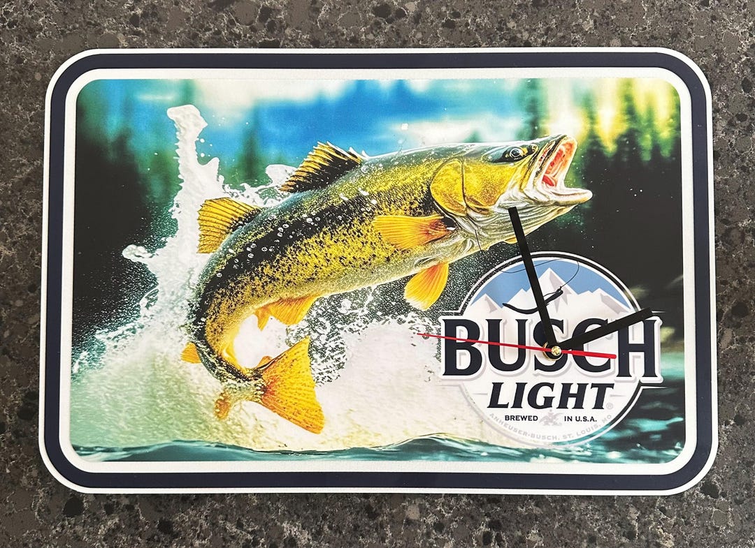 Busch Light Fishing Series #1 clock