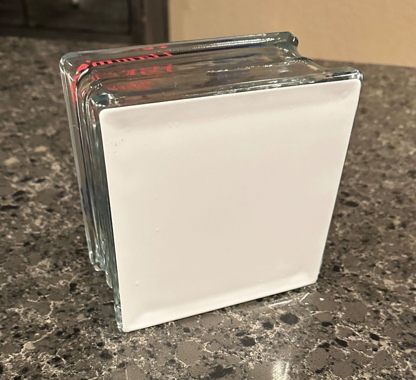 Vintage style Hamm’s Beer Mr. Bear mascot glass box replica with mini-LED lights