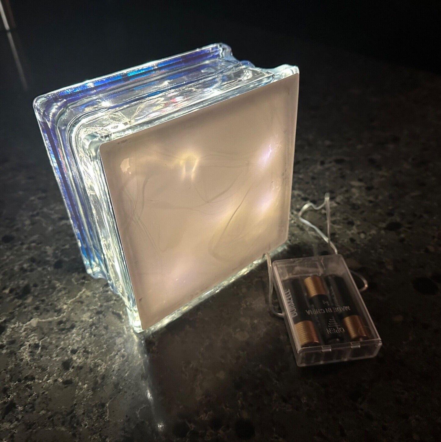 Vintage style Hamm’s Beer Stained glass box replica with mini-LED lights