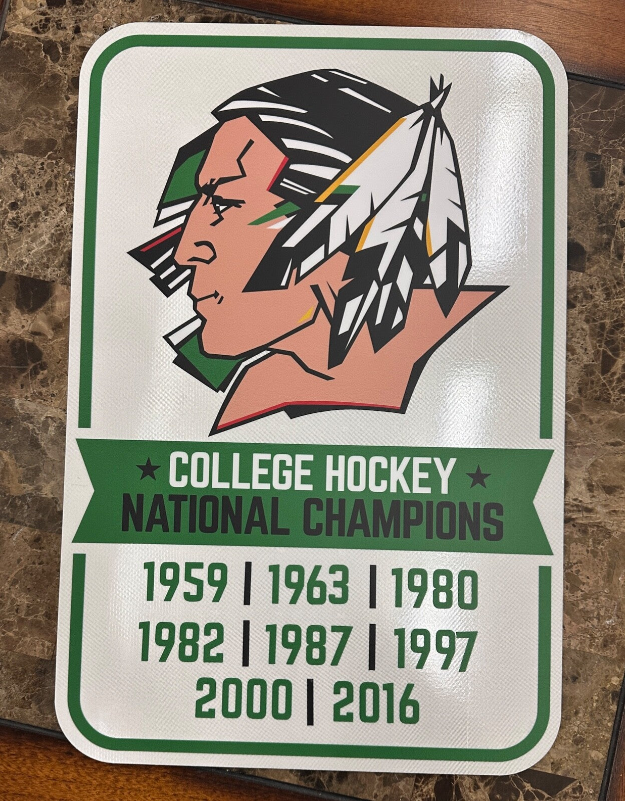 UND National Championships sign